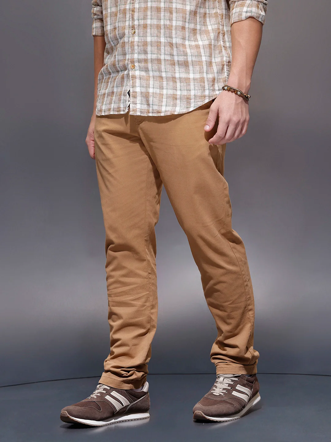 Casual Slim Fit Trouser  | Brown - Image 4