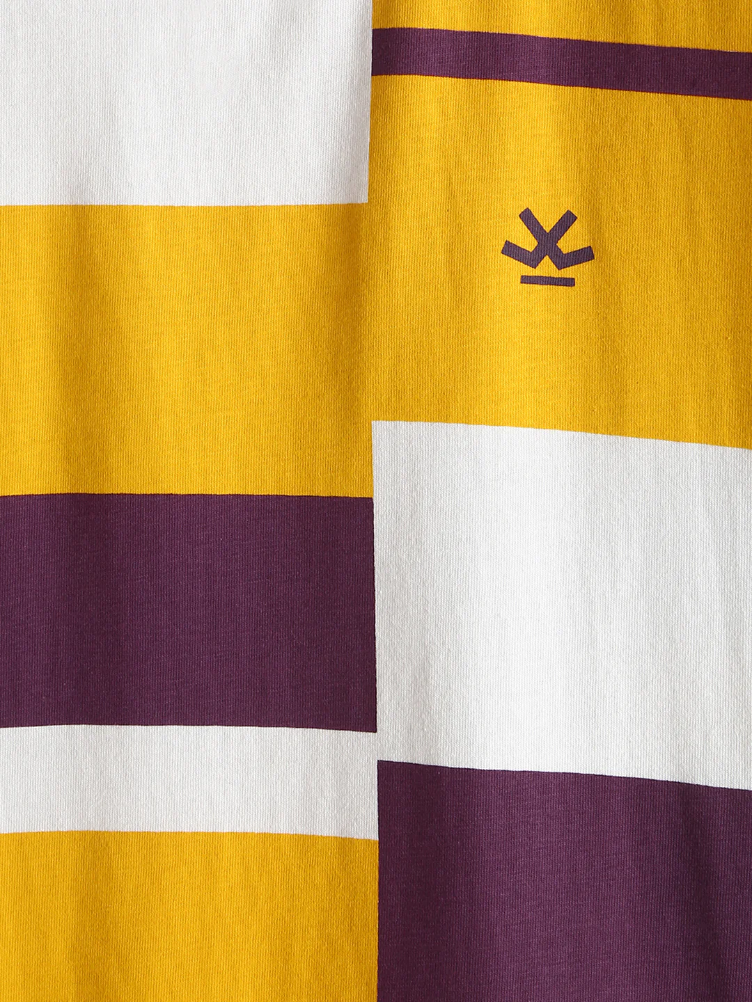 Casual Stripes Oversized Fit T-Shirt | Yellow - Image 4