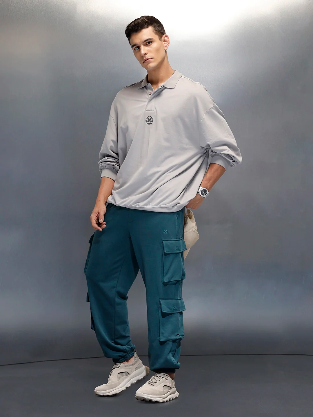 Casual Utility Pocket Joggers for Men  | Green - Image 2