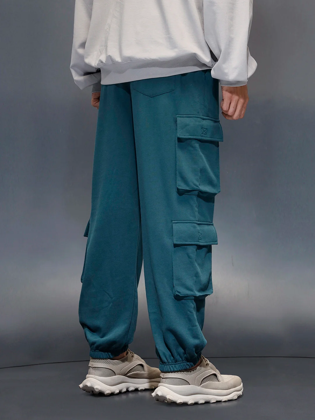 Casual Utility Pocket Joggers for Men  | Green - Image 3
