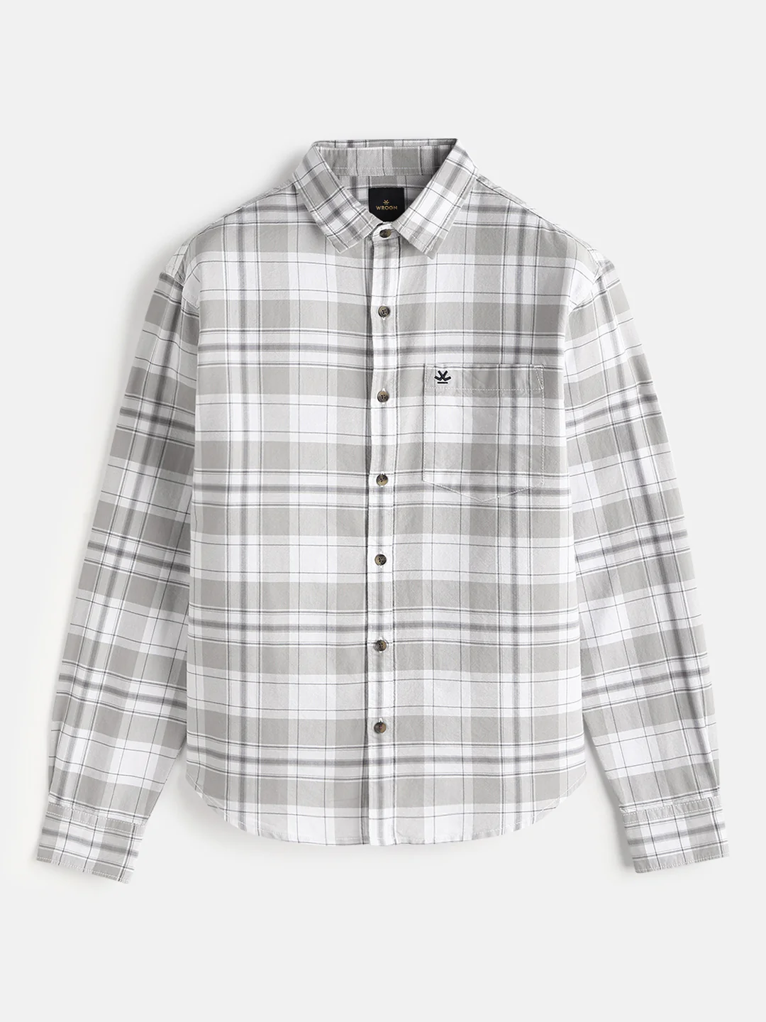 Checked Comfort Fit Shirt | Grey - Image 2