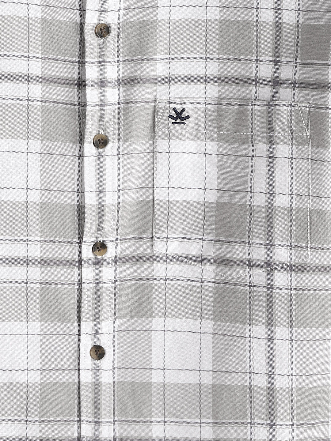 Checked Comfort Fit Shirt | Grey - Image 3