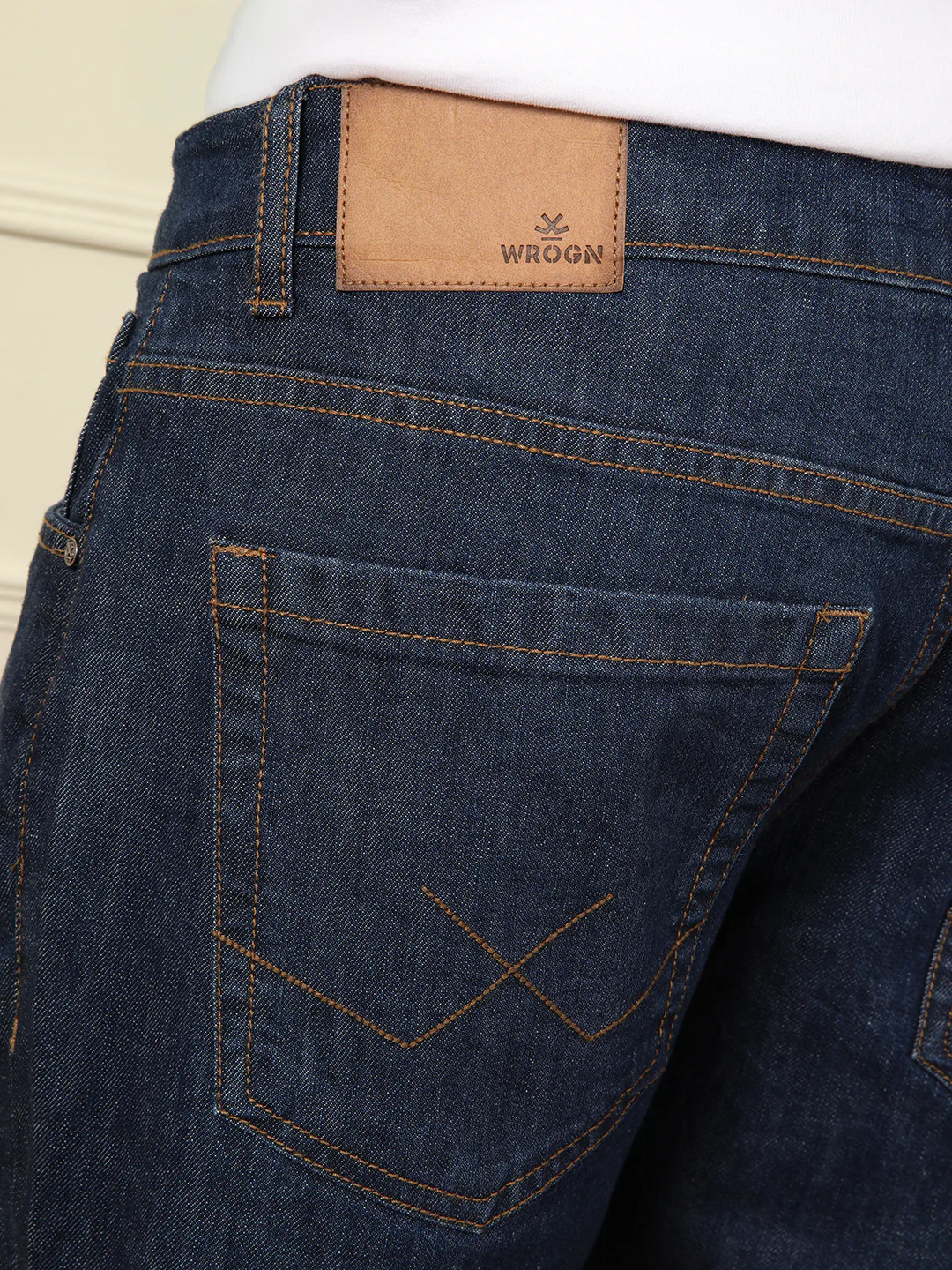 Light Fade Skinny Fit Jeans | Dark Blue - Image 5