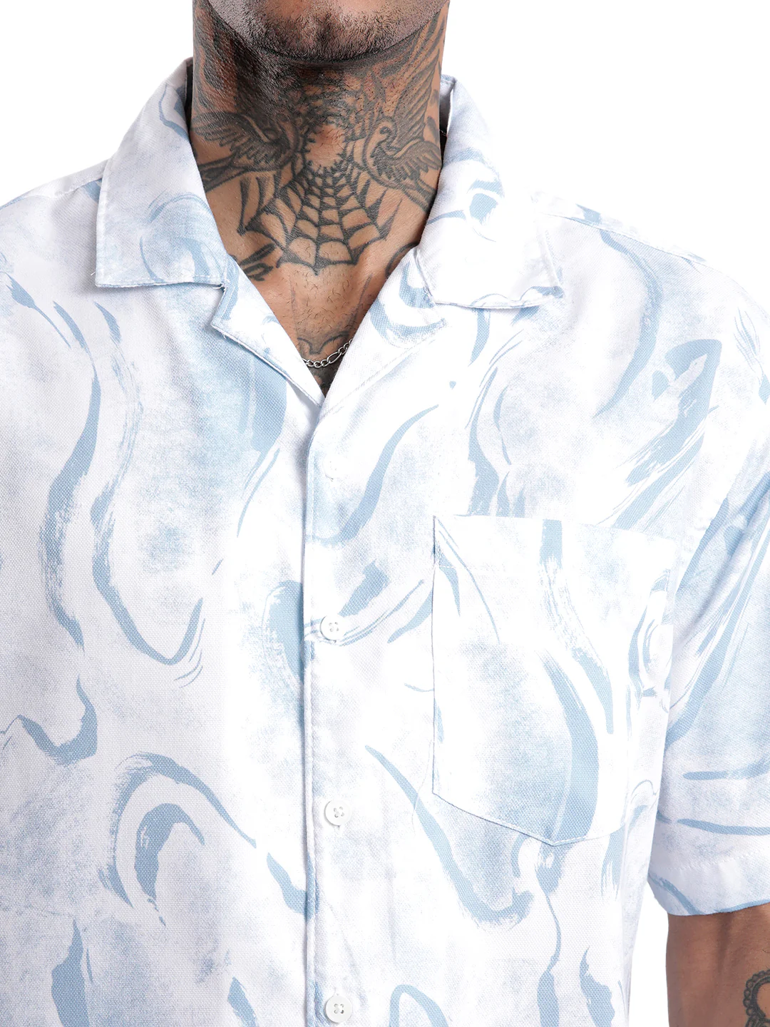 Classic AOP Blue Shirt - Image 5