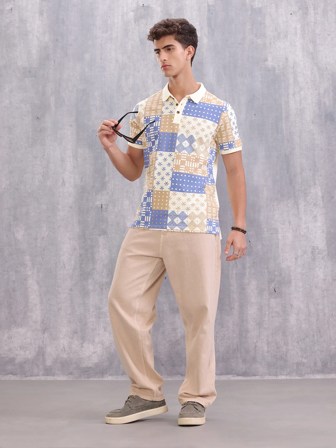 Classic AOP Polo T-Shirt | Yellow - Image 5