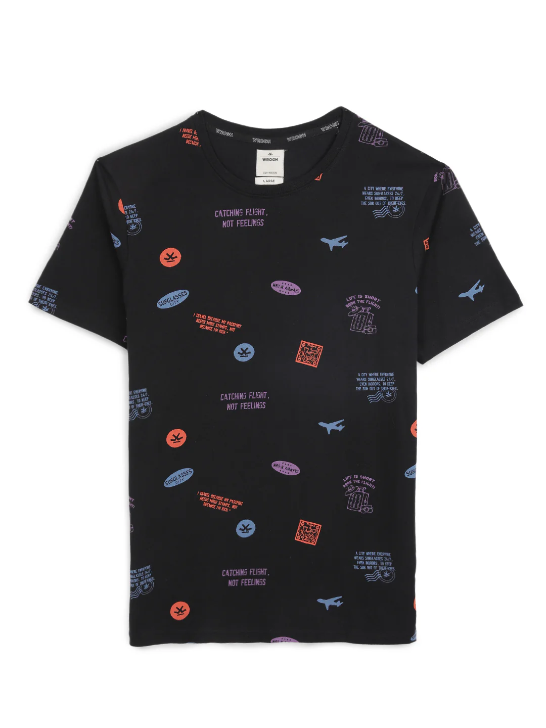 Classic Black AOP T-Shirt - Image 6