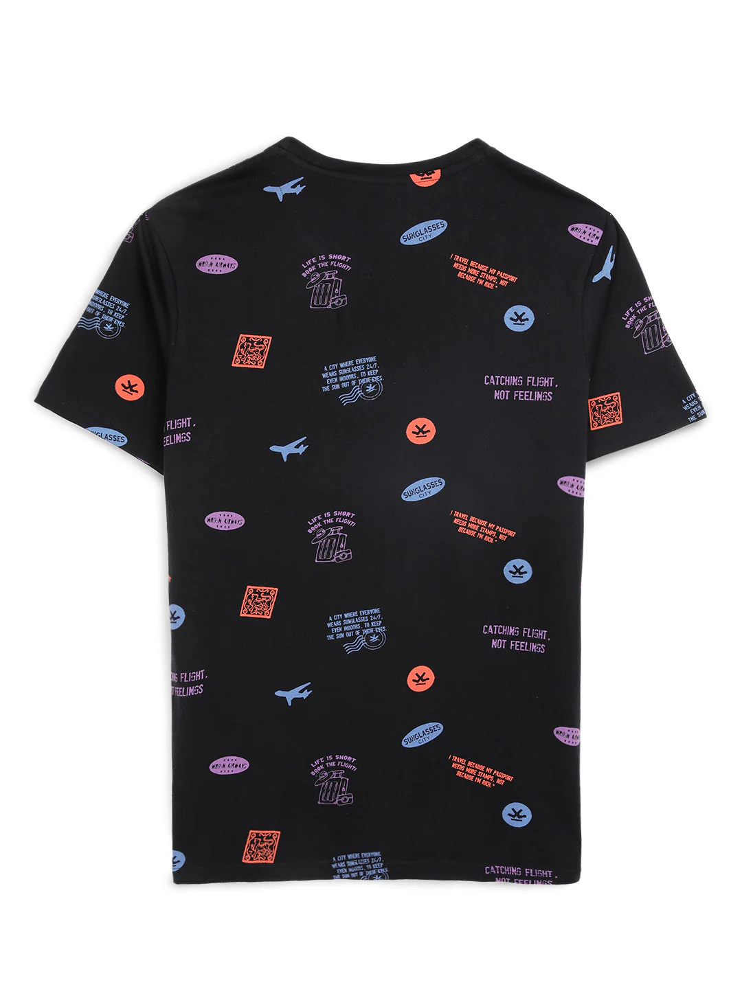 Classic Black AOP T-Shirt - Image 7