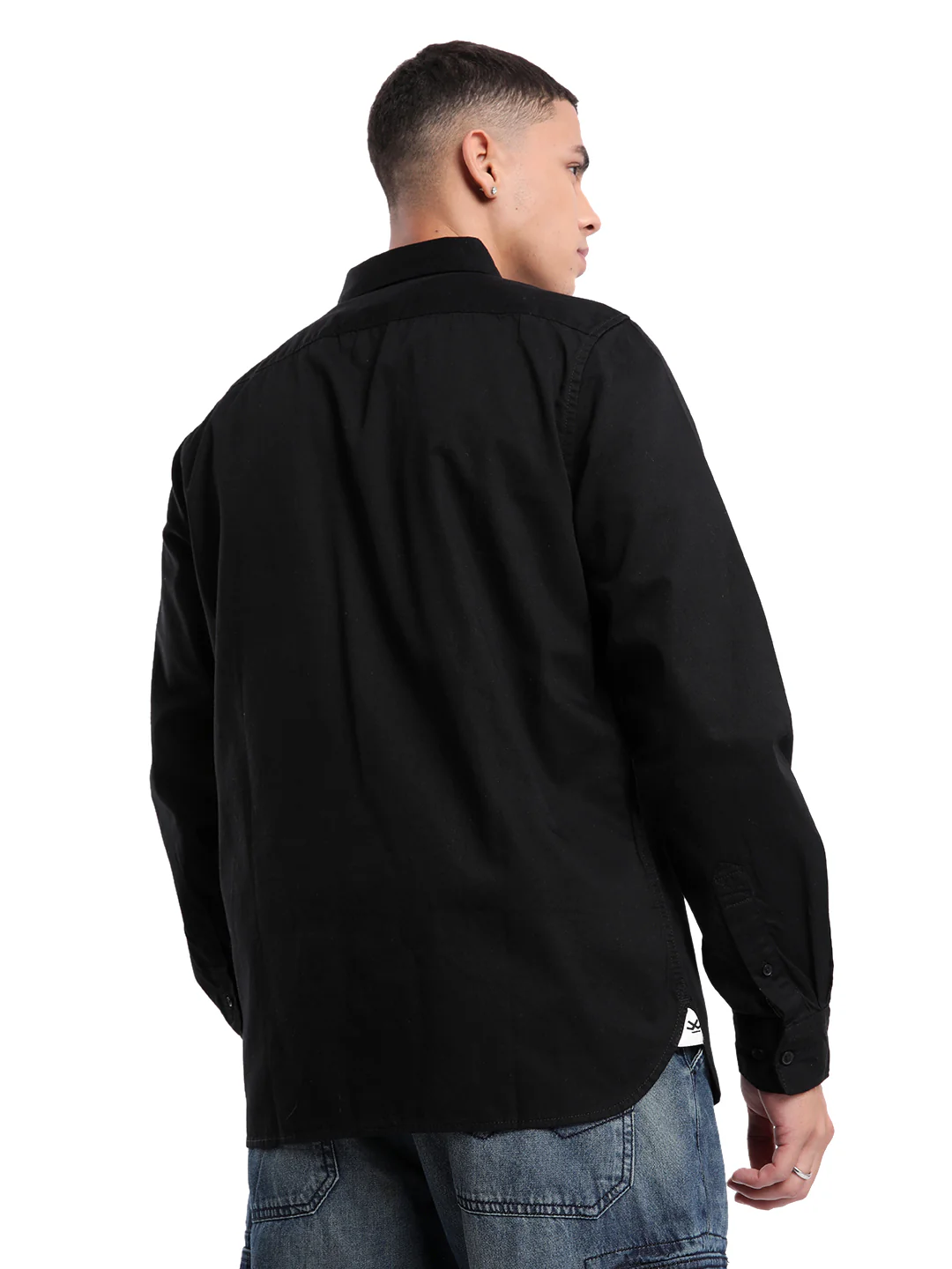Classic Black Barcode Printed Shirt - Image 3