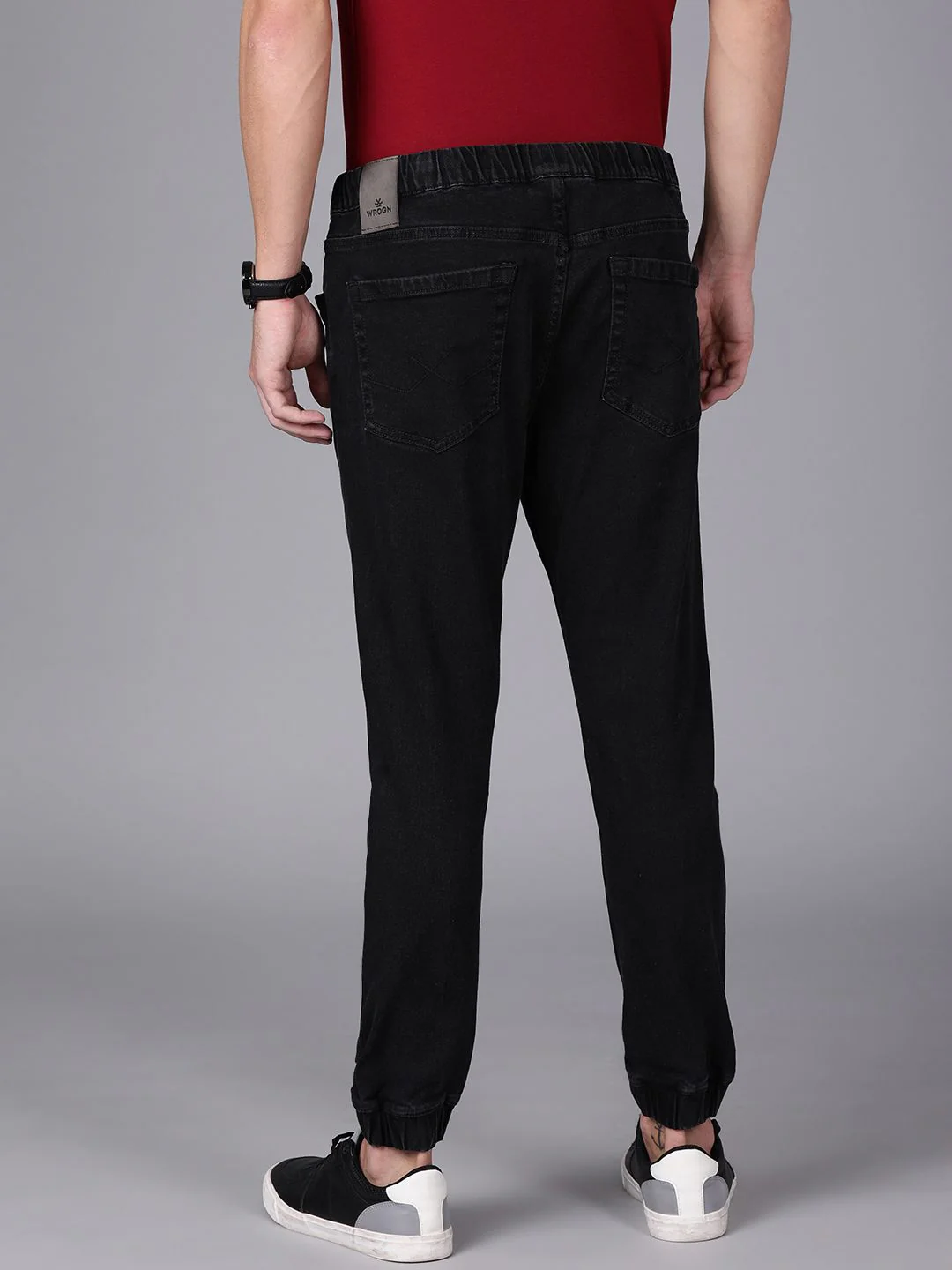 Classic Black Denim Jogger - Image 3