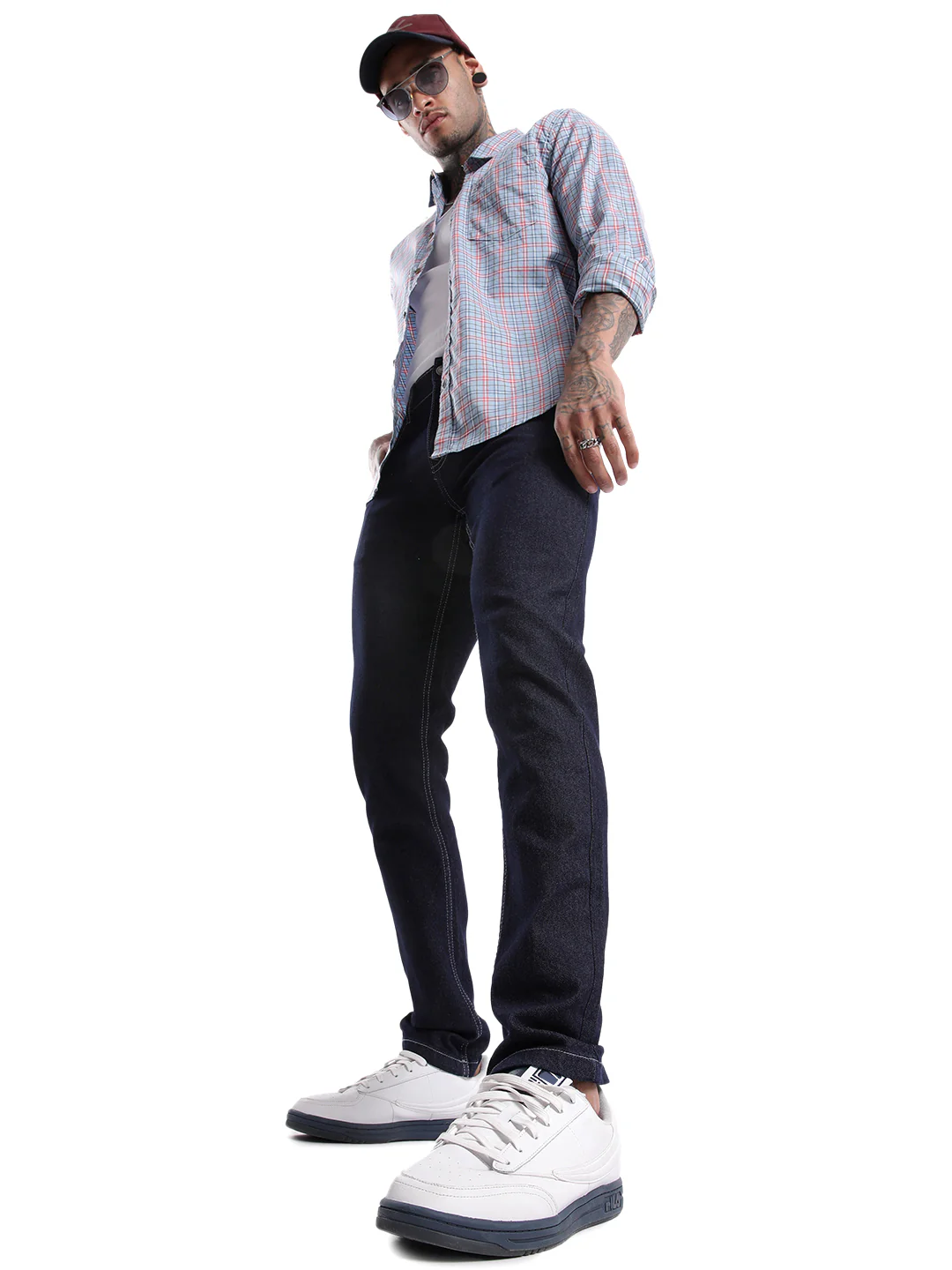 Classic Blue Twill Woven Jeans - Image 2
