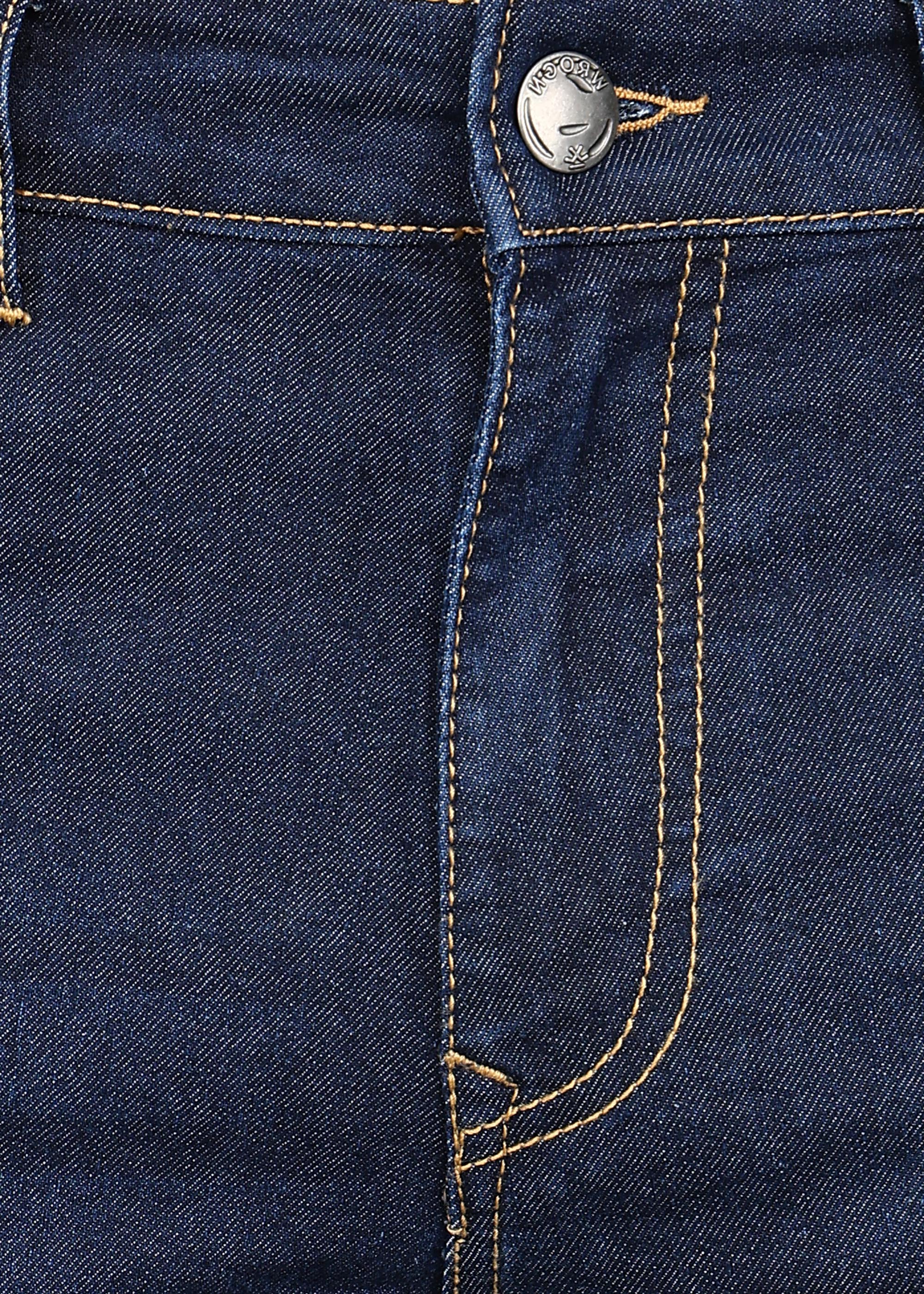 Classic Dark Blue Slim Mid Rise Jeans - Image 6