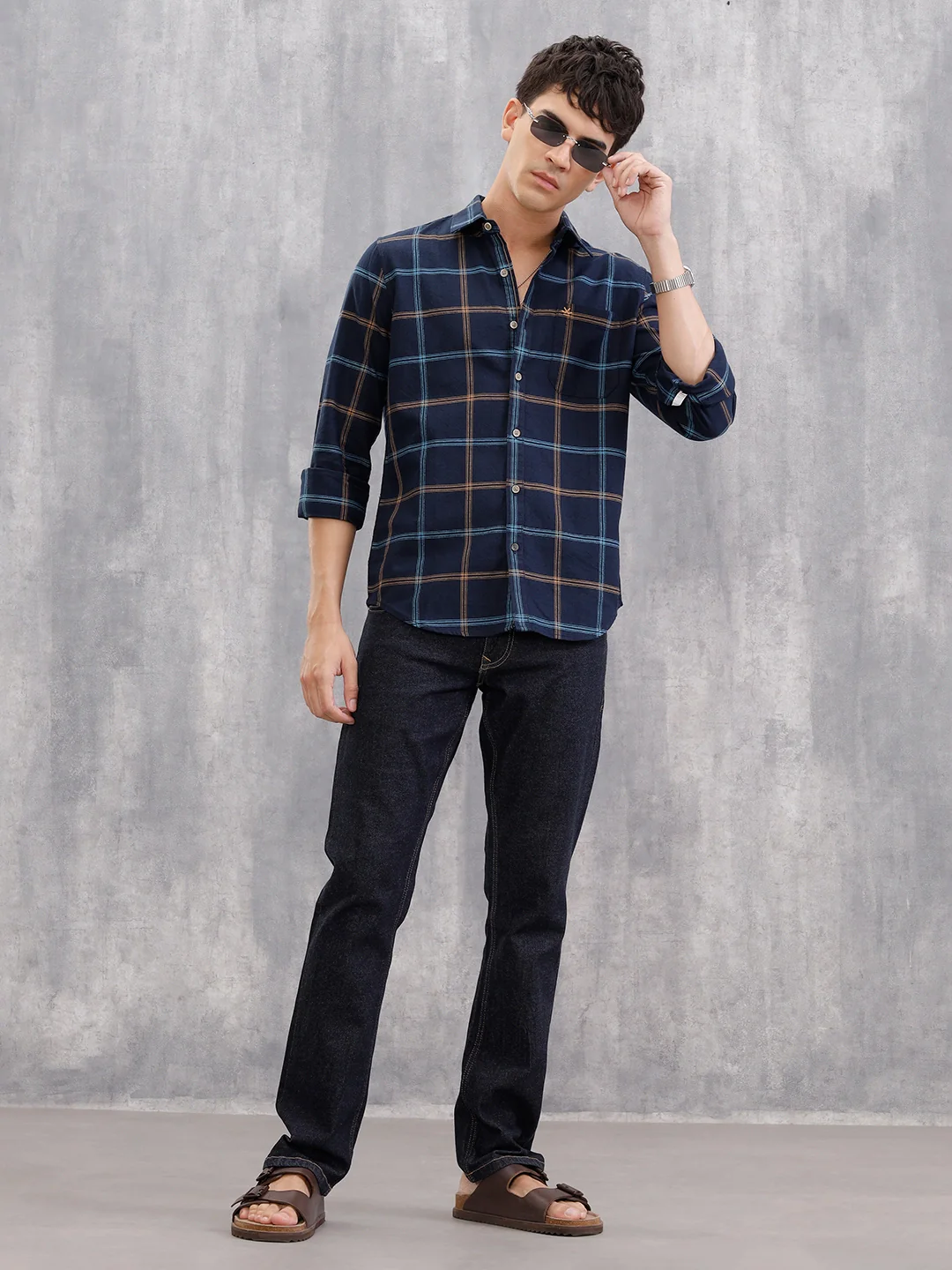 Classic Dk Blue Rinse Wash Jeans | Blue - Image 2