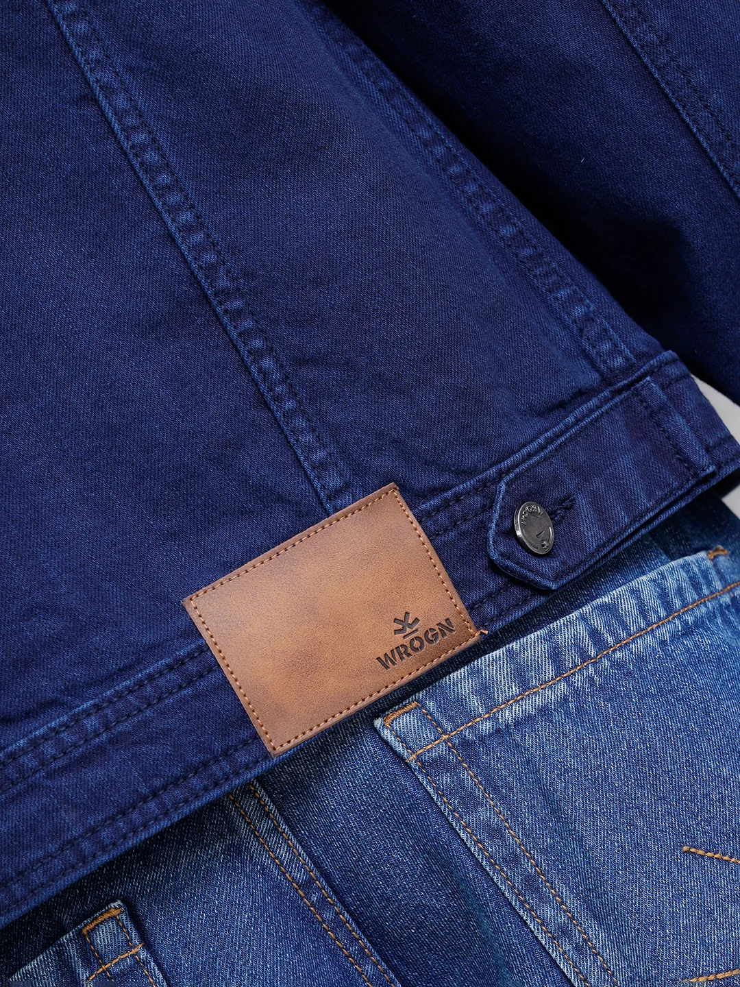 Classic Double Pocket Denim Jacket | Blue - Image 5