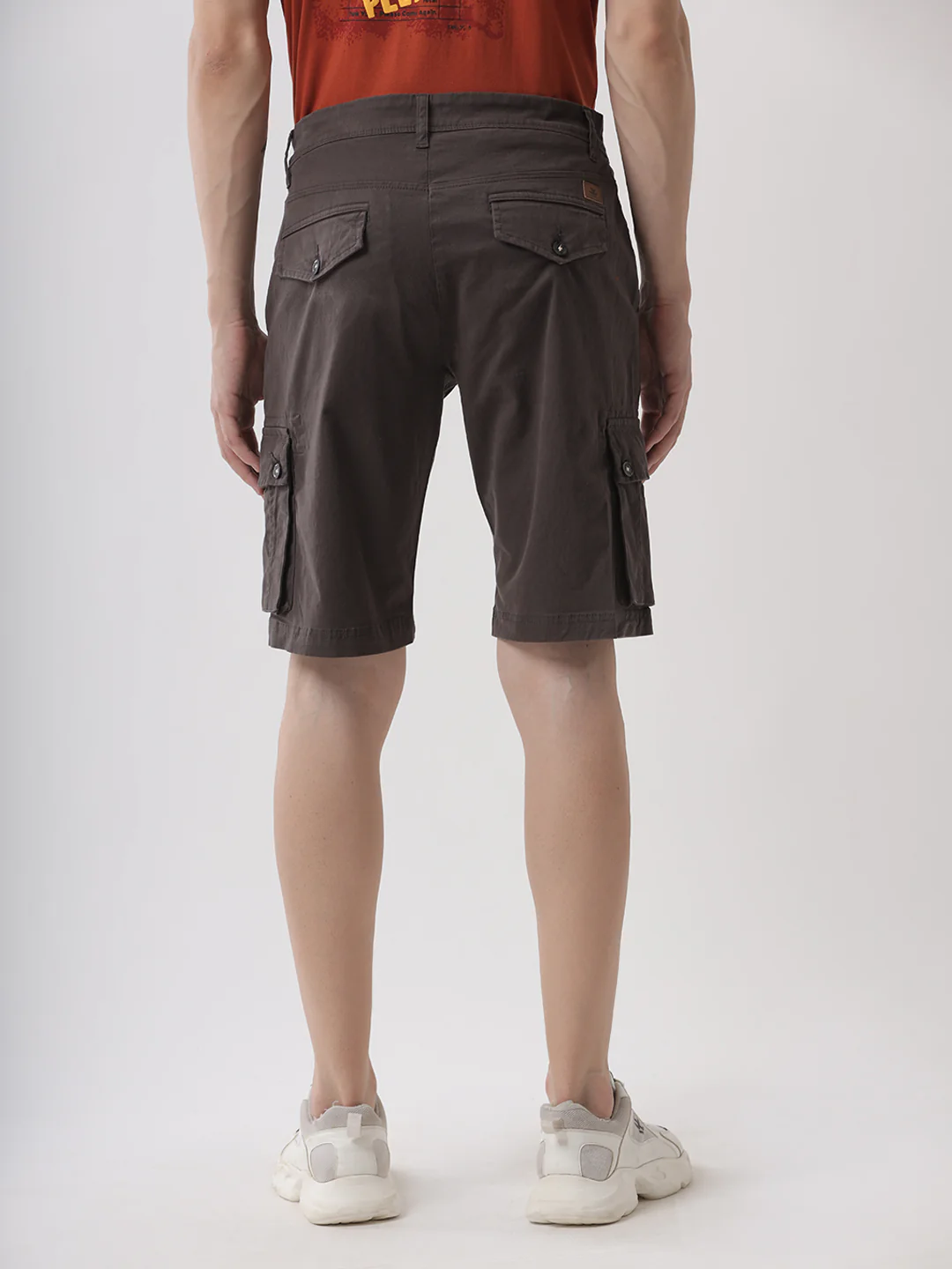 Classic Grey Denim Shorts - Image 3