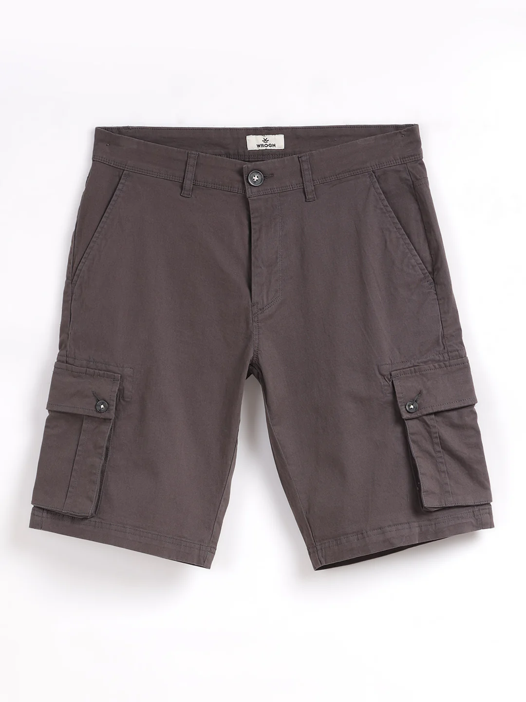 Classic Grey Denim Shorts - Image 6