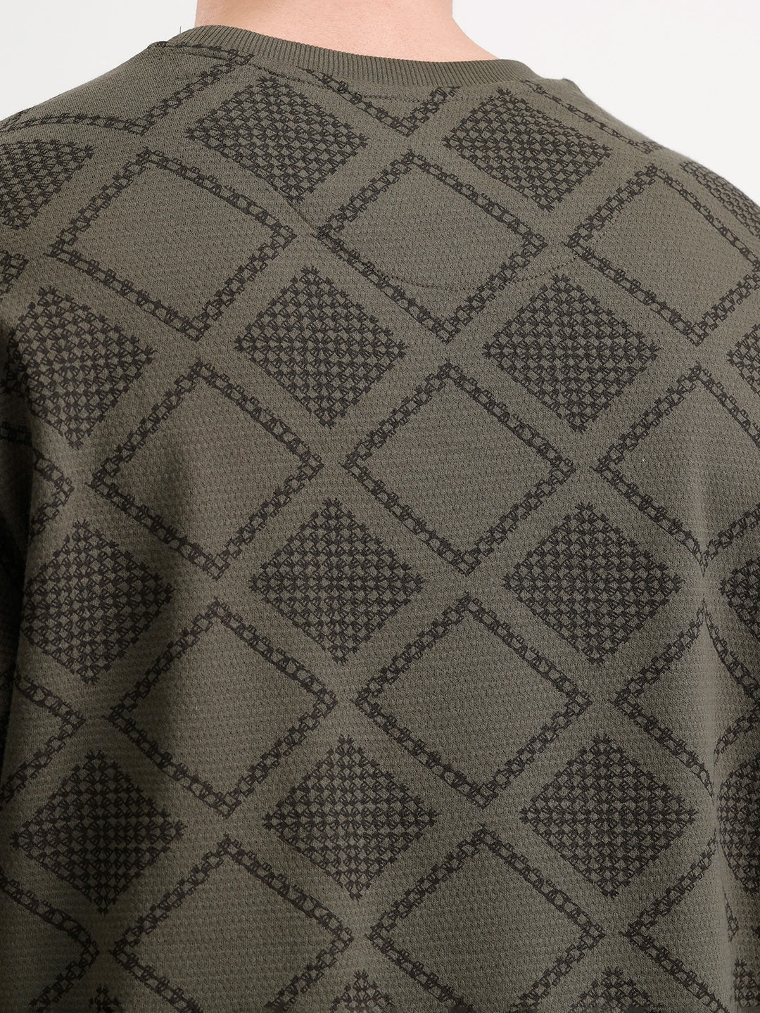 Classic Oversized AOP T-Shirt  | Olive - Image 5