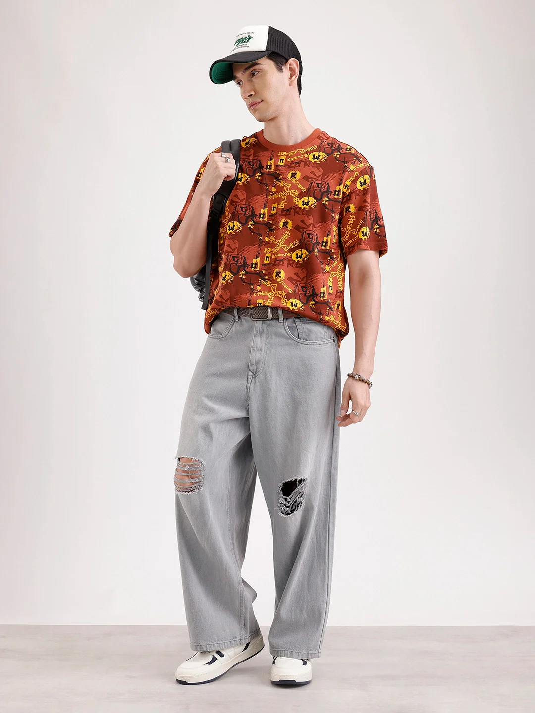 Classic Oversized AOP T-Shirt  | Rust - Image 2