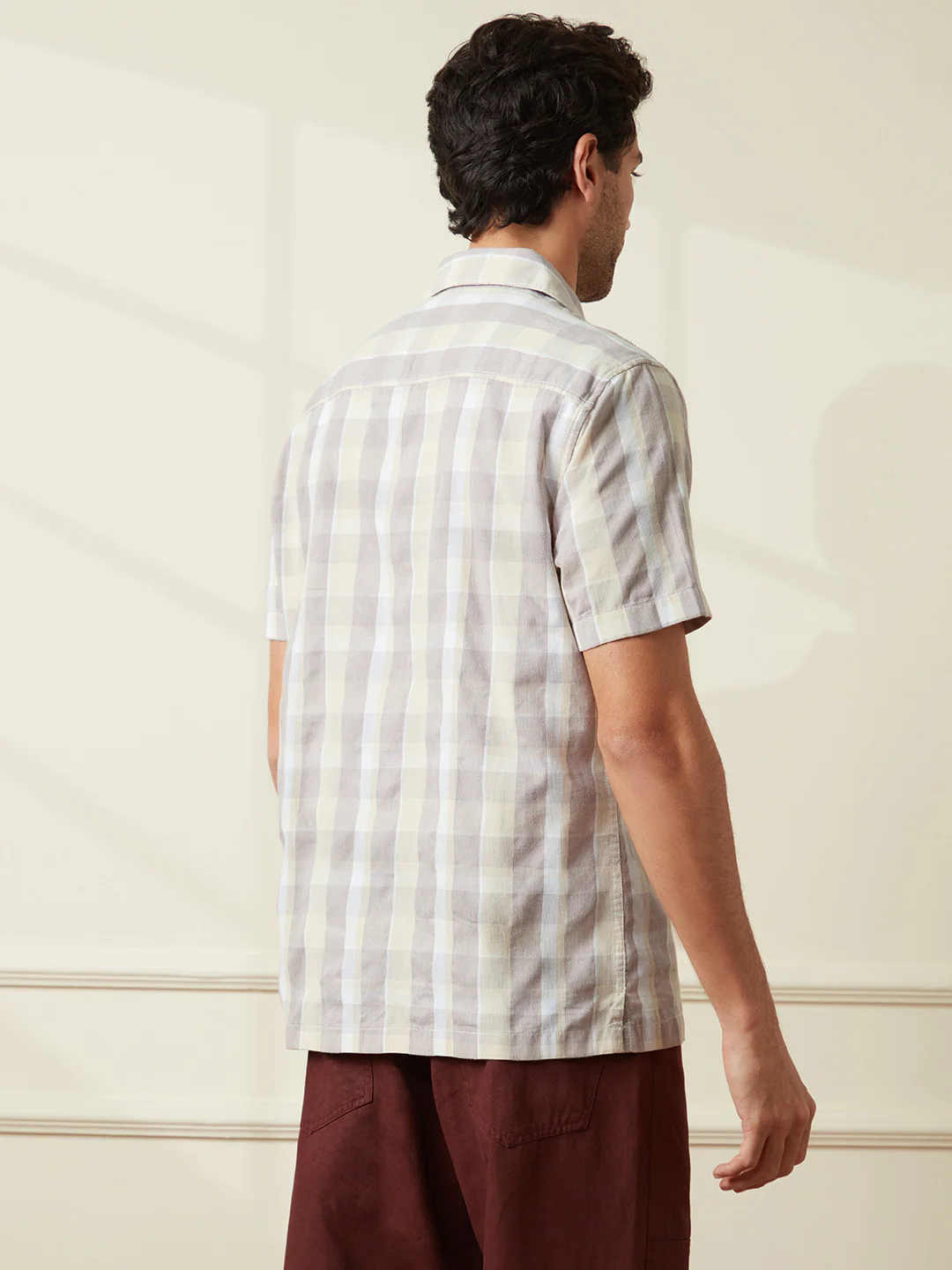 Casual Corduroy Resort Fit Shirt | Pink - Image 3