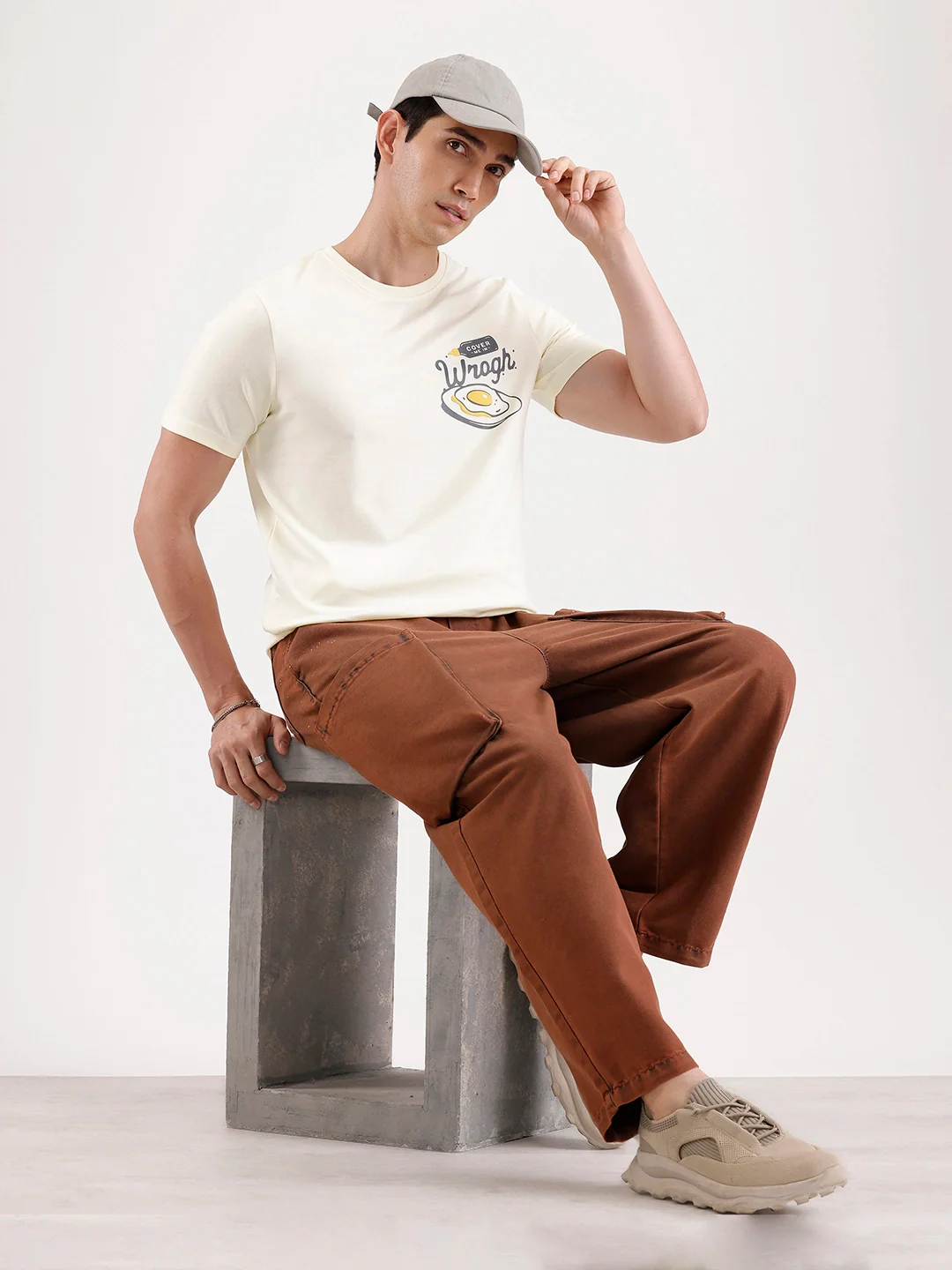 Classic Placement Printed T-Shirt   |  Yellow - Image 2