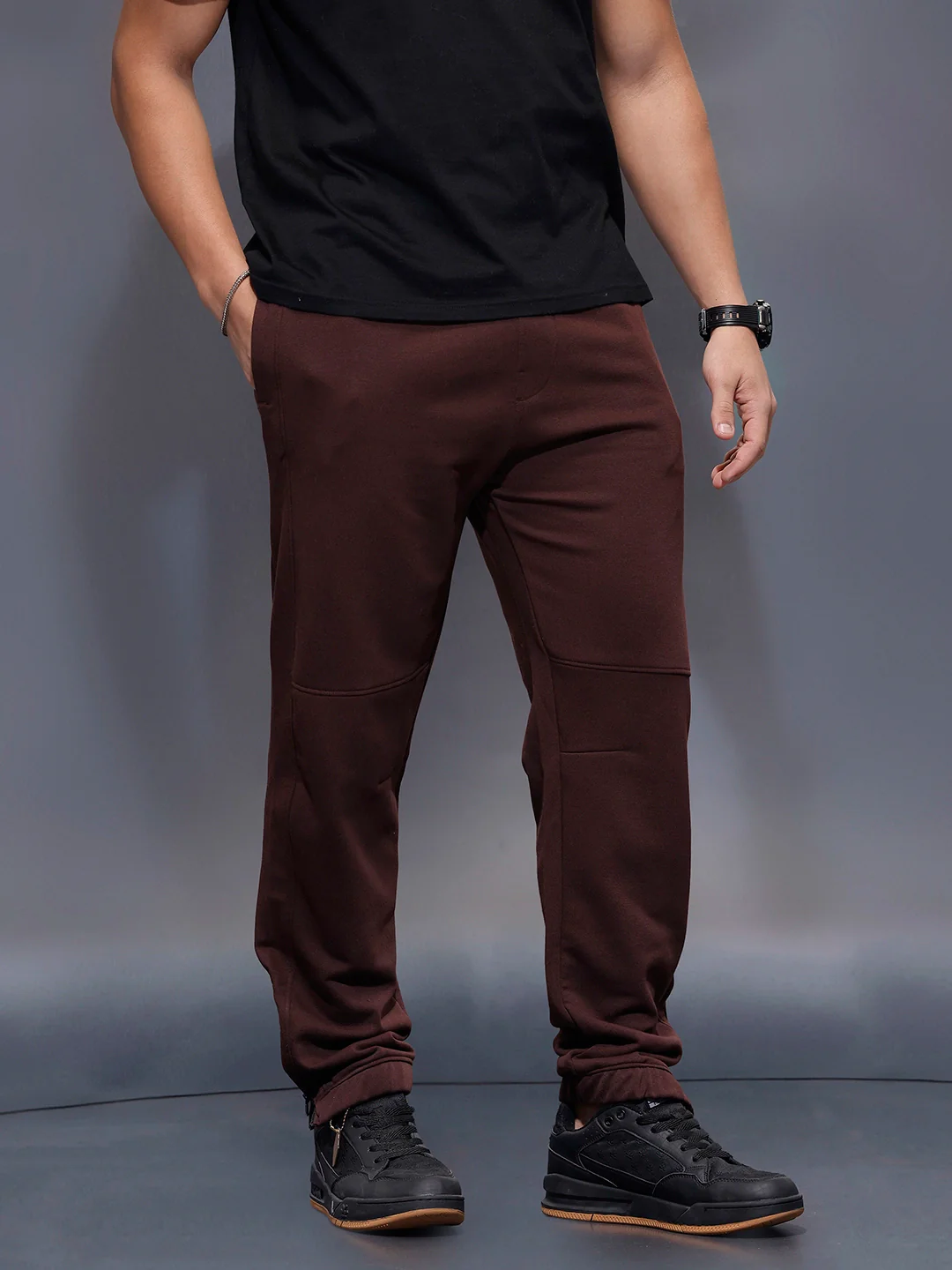 Classic Regular Fit Jogger   |  Brown - Image 4