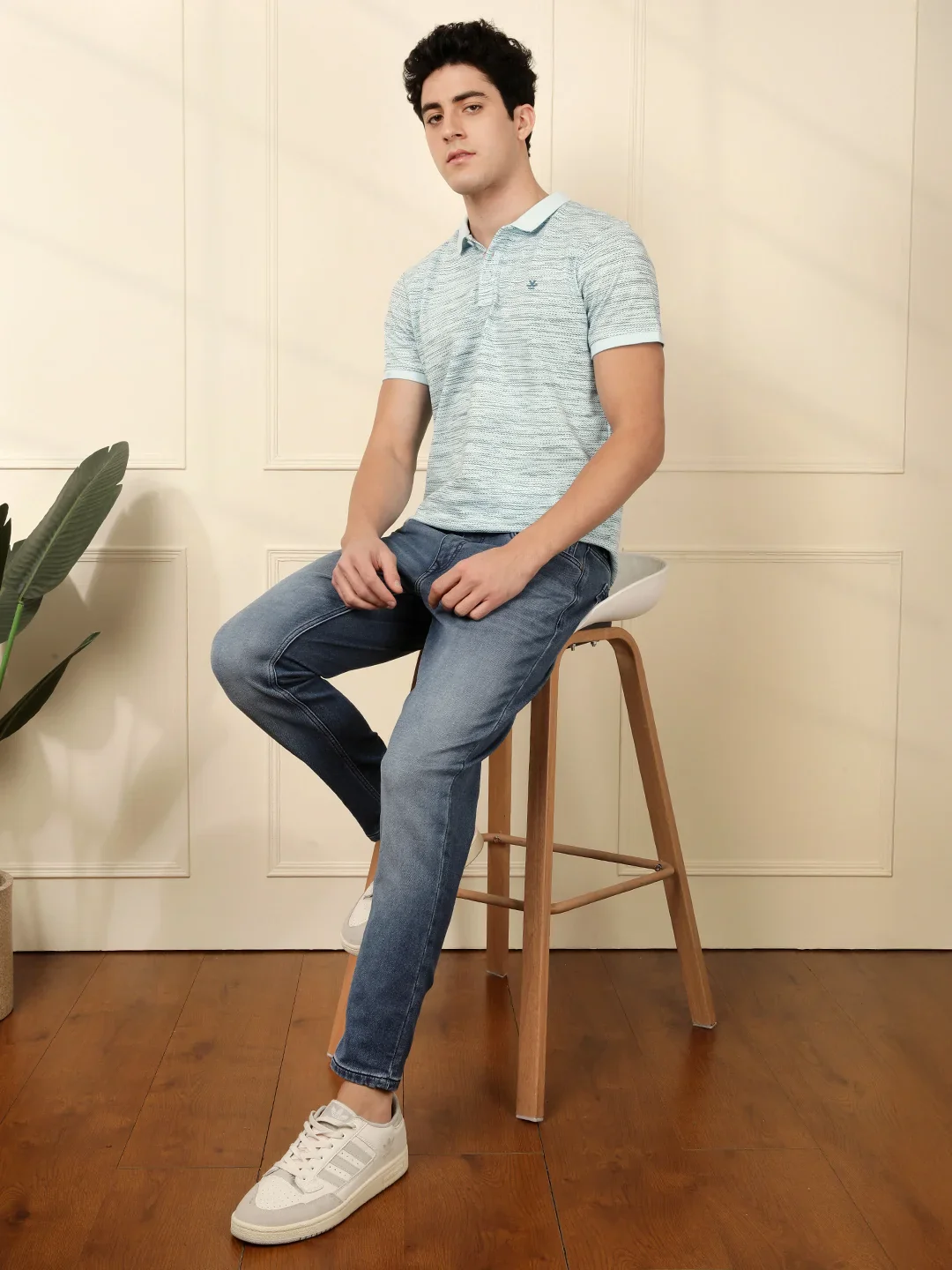 Classic Skinny Fit Jeans In Blue - Image 2