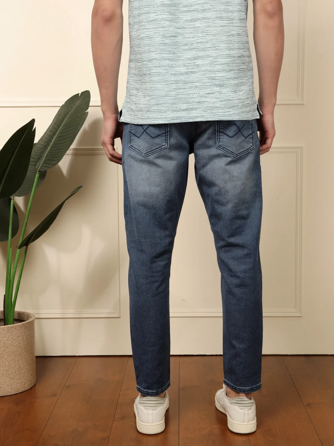 Classic Skinny Fit Jeans In Blue - Image 3
