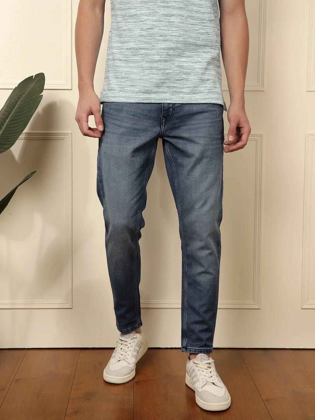 Classic Skinny Fit Jeans In Blue - Image 6