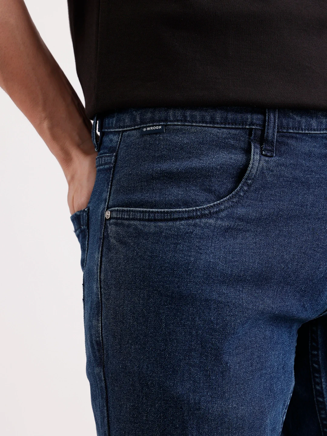 Classic Slim Fit Denim Jeans   |  Blue - Image 5