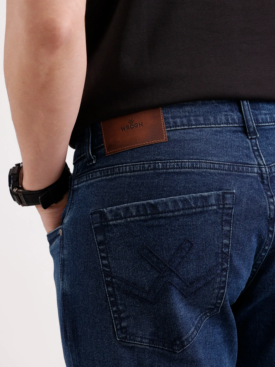 Classic Slim Fit Denim Jeans   |  Blue - Image 6