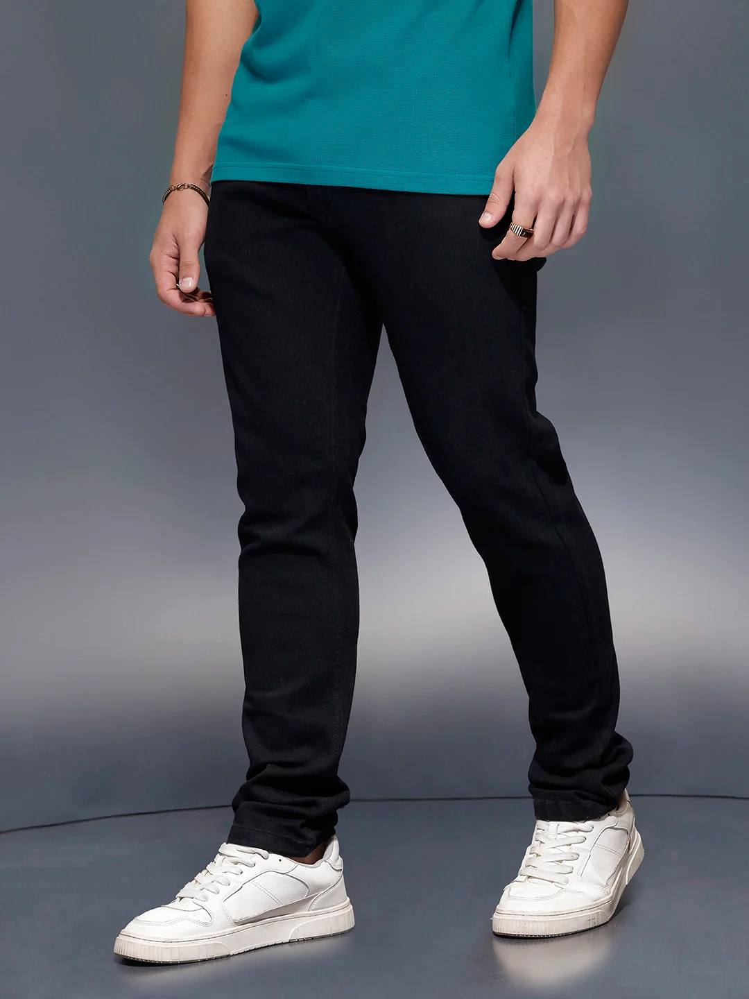 Classic Slim Fit Jeans   |  Black - Image 4