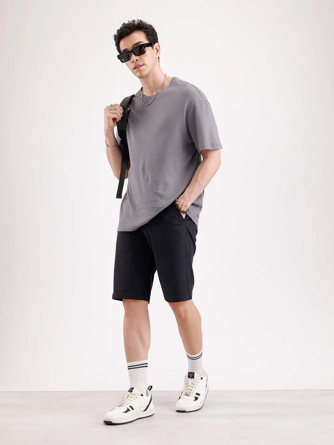 Classic Slim Fit Shorts   |  Black - Image 2
