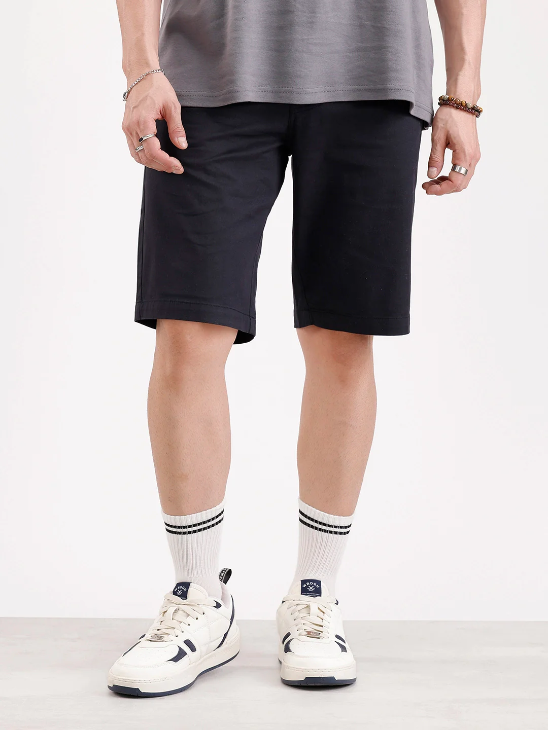 Classic Slim Fit Shorts   |  Black - Image 6
