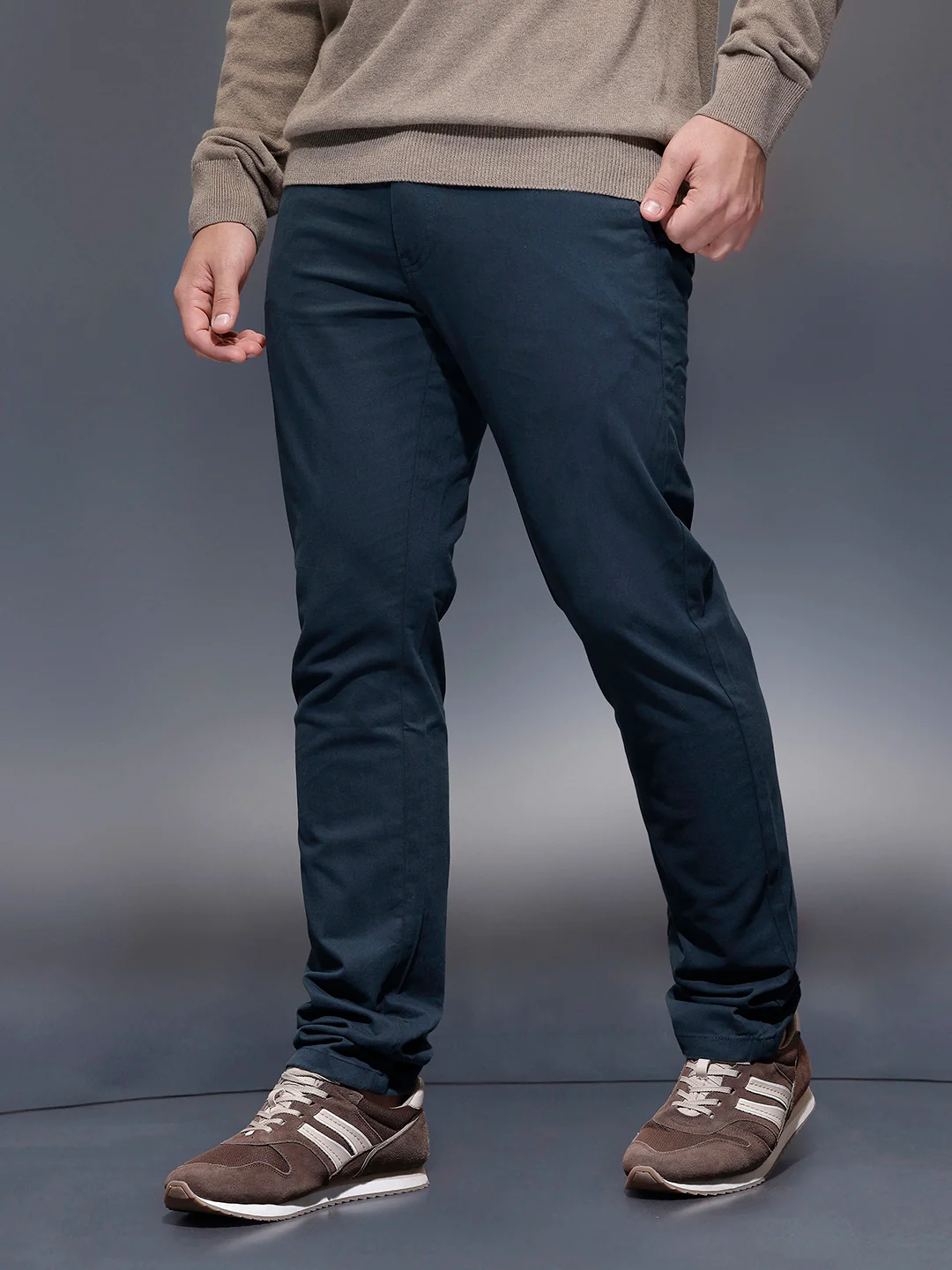 Classic Slim Fit Trouser   |  Navy Blue - Image 4