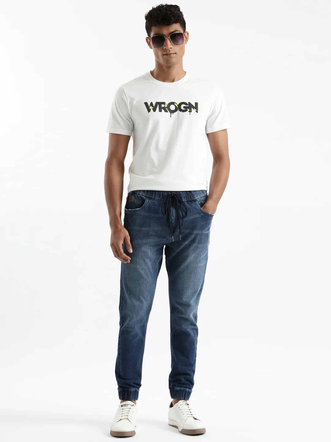 Classic Tone Denim Jogger - Image 2