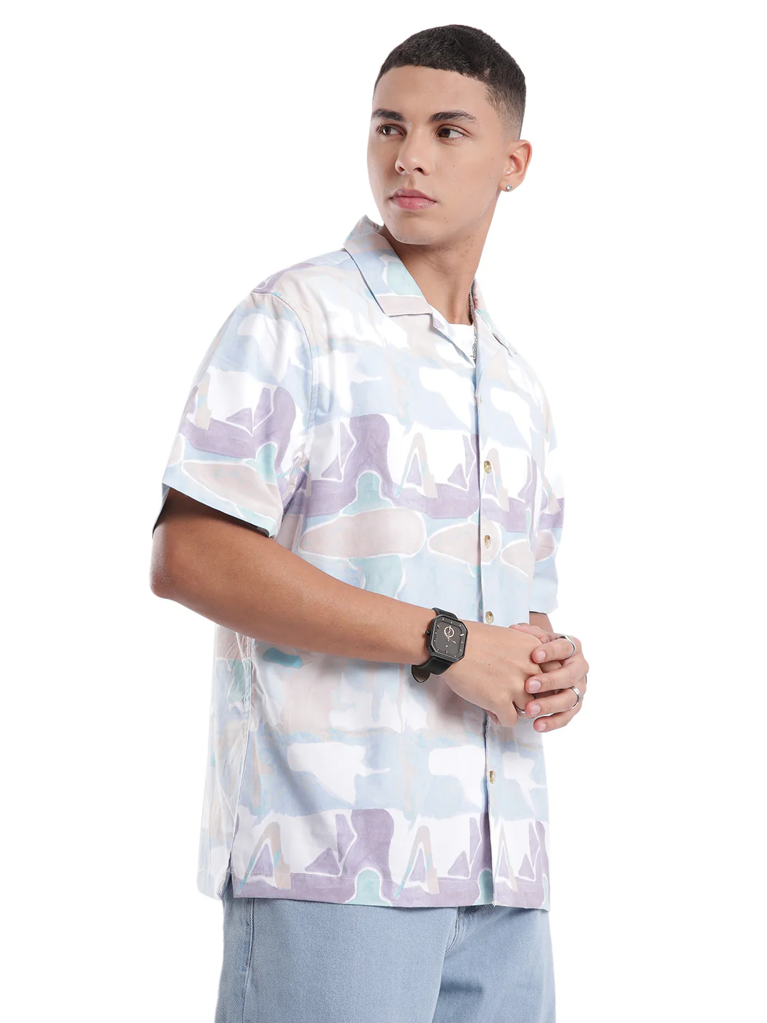 Cloudy Blend Comfort Fit AOP Shirt - Image 4