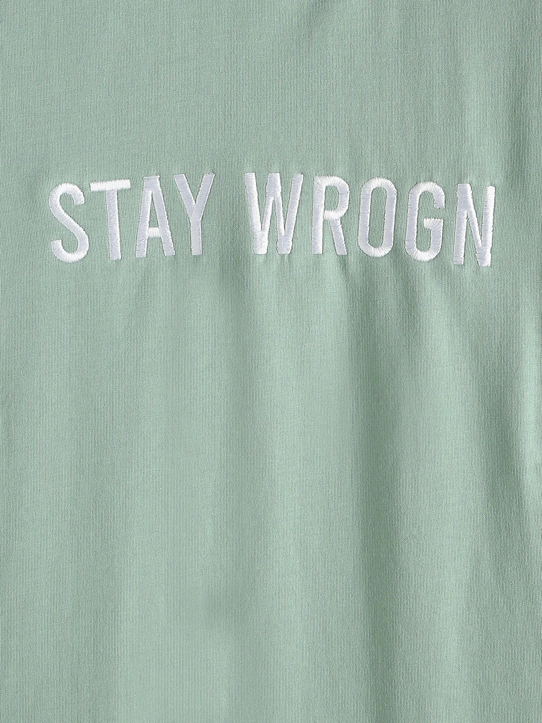 Colour Blocked Oversized Fit T-Shirt | Green - Image 4