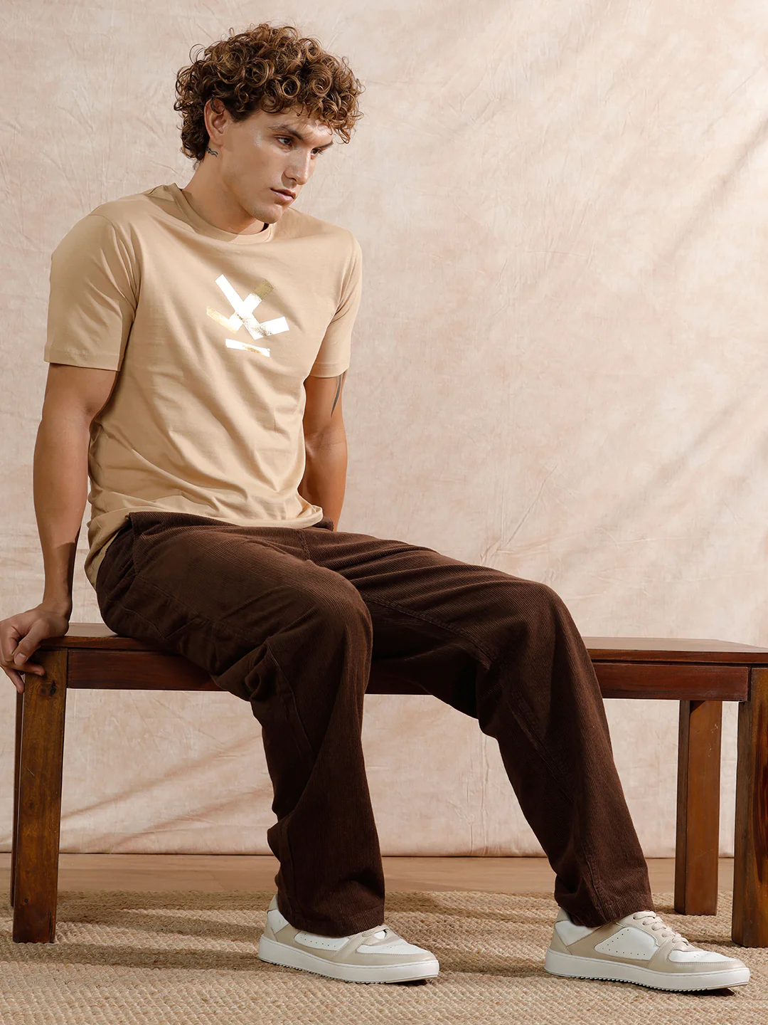 Corduroy Carpenter Loose Fit Trouser | Dark Brown - Image 2