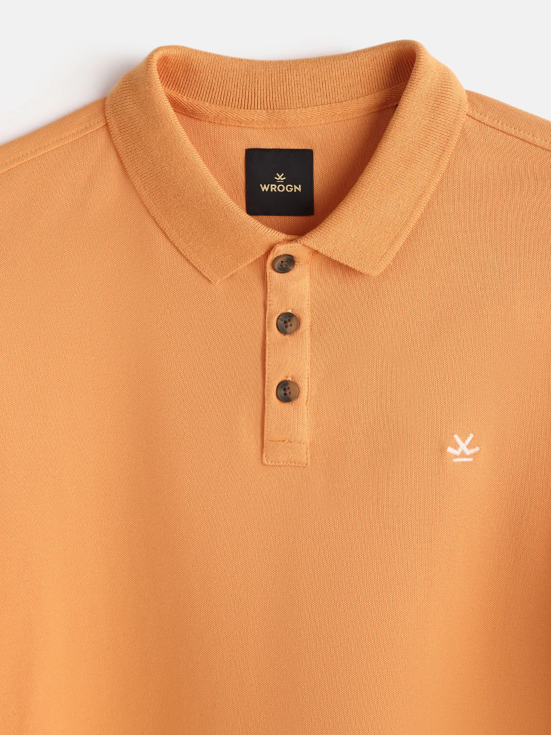 Cotton Blend Polo T-Shirt | Orange - Image 2