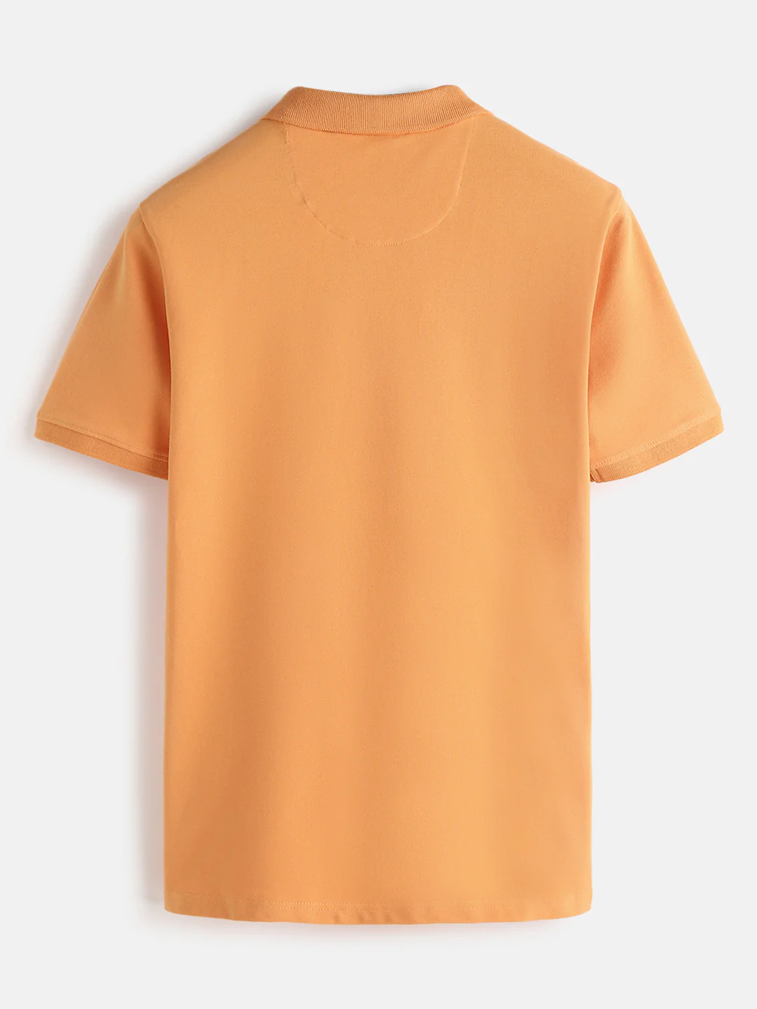 Cotton Blend Polo T-Shirt | Orange - Image 4