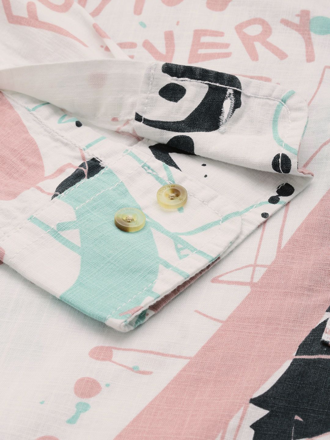 Cotton Graphic Printed Casual Shirt - Image 3