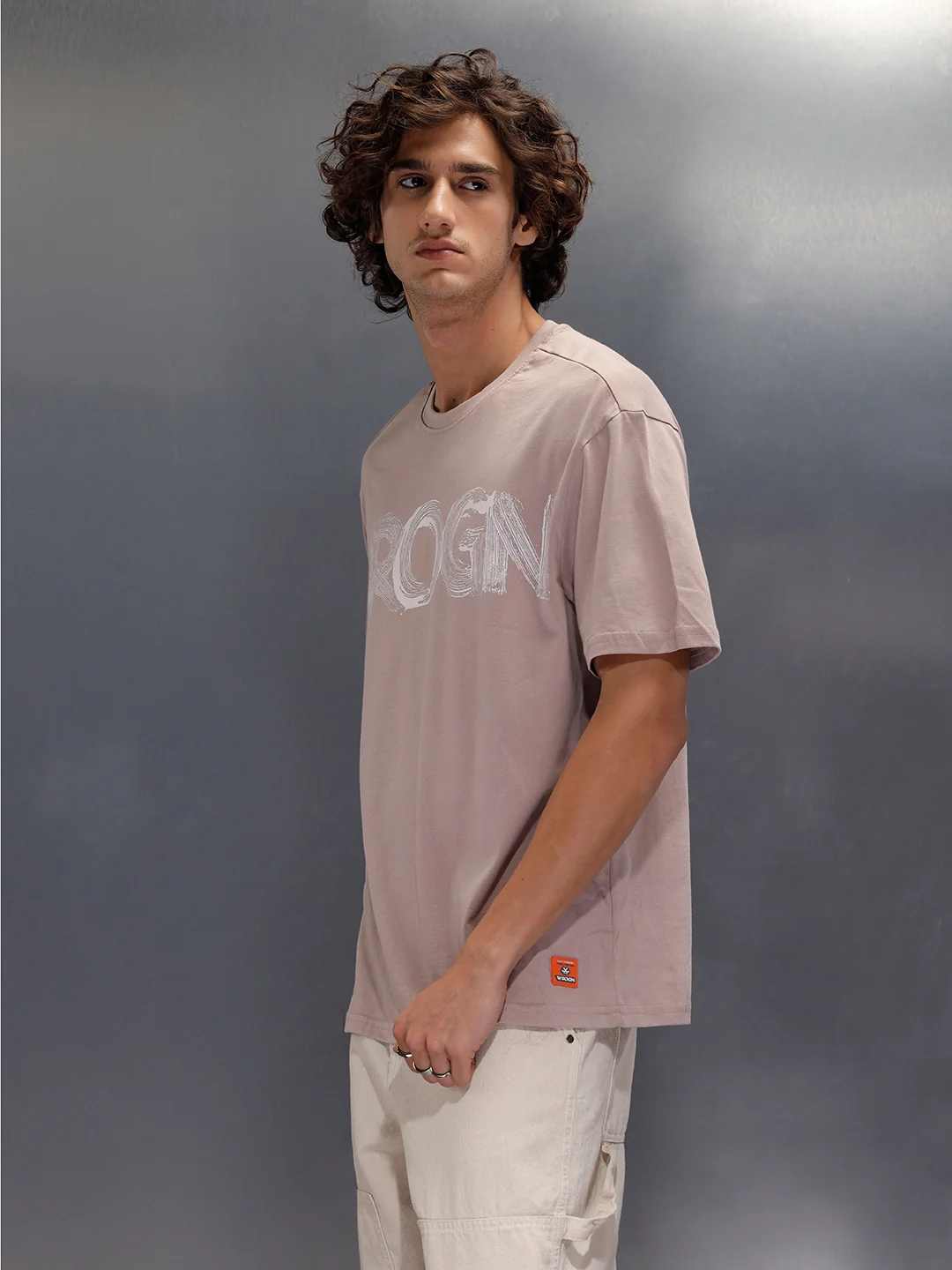 Crew Neck Oversized Fit Graphic Printed T-Shirt | Etherea - Image 4