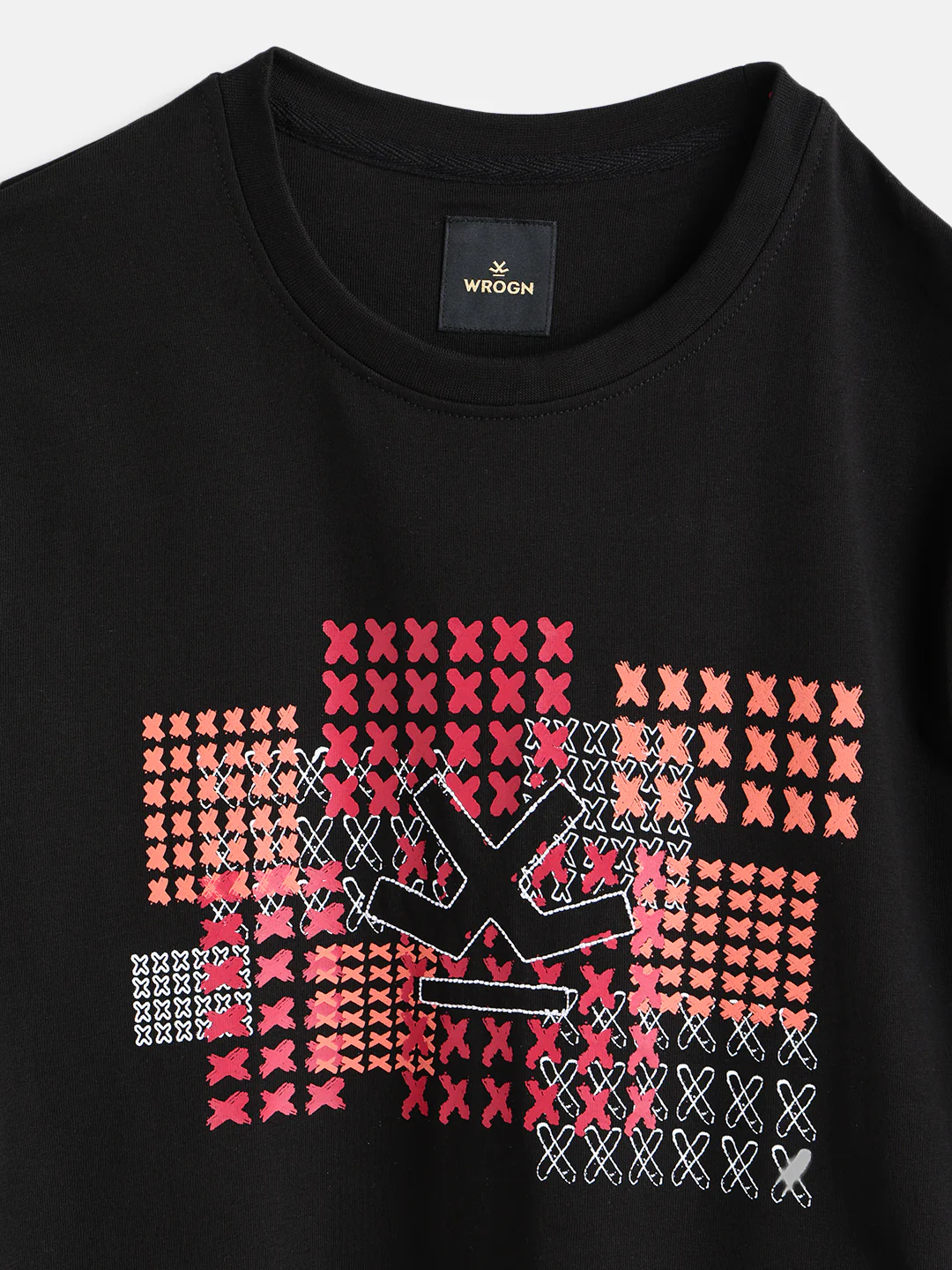 Cross Stitch Inspired Brand Carrier With Embroidery And Print | Black - Image 4