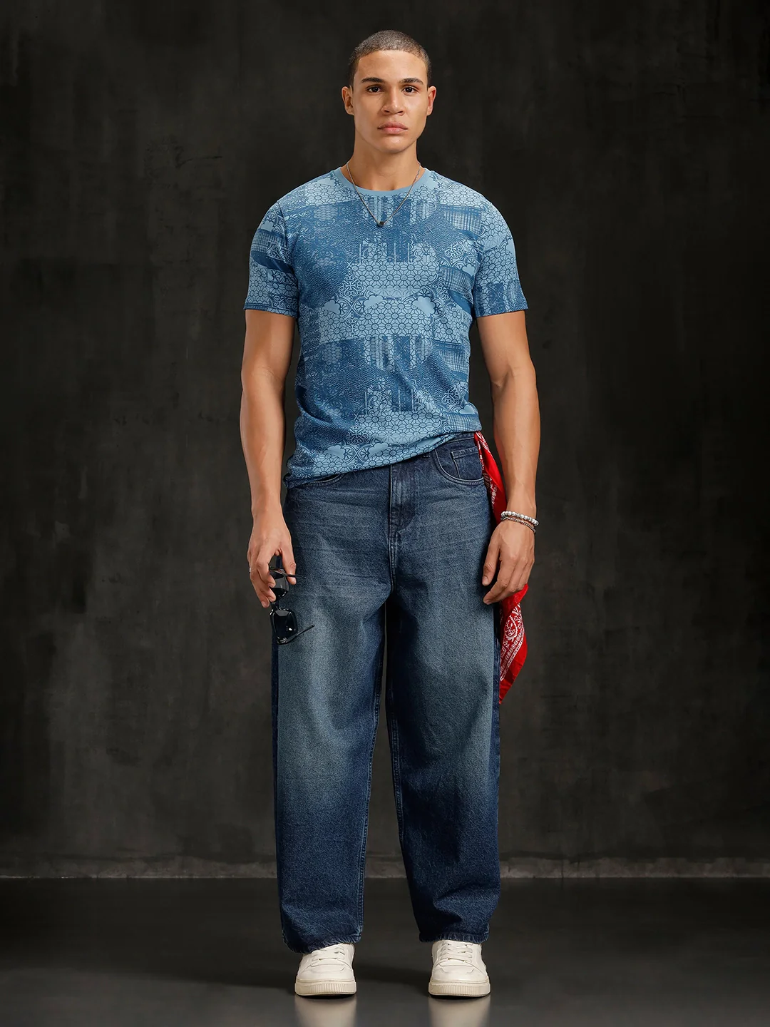Cultural Mix AOP T-Shirt | Blue - Image 2