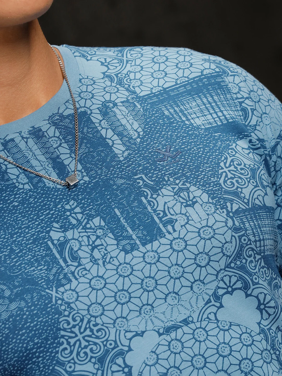 Cultural Mix AOP T-Shirt | Blue - Image 5