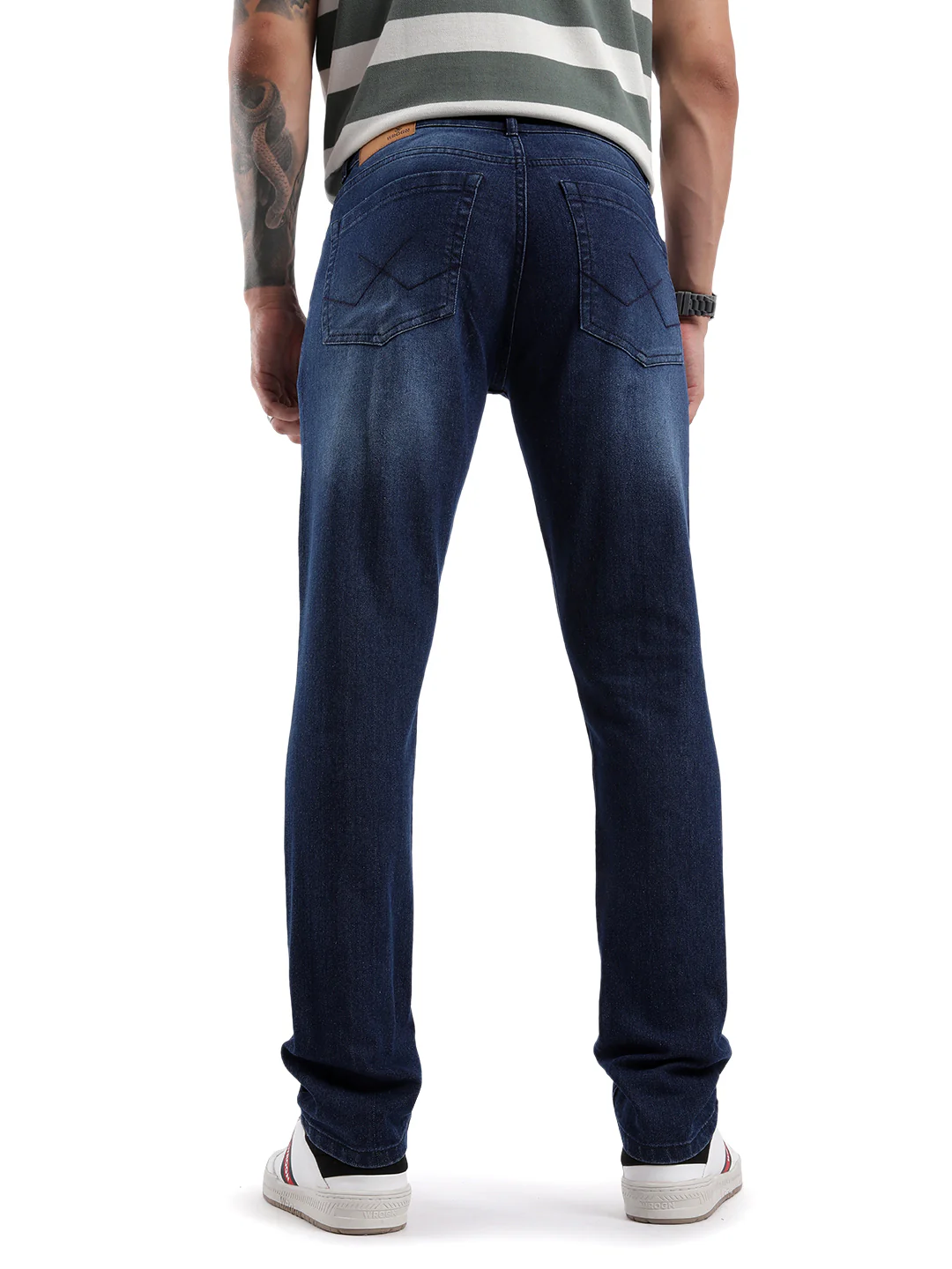 Dark Blue Slide Basic Jeans - Image 3