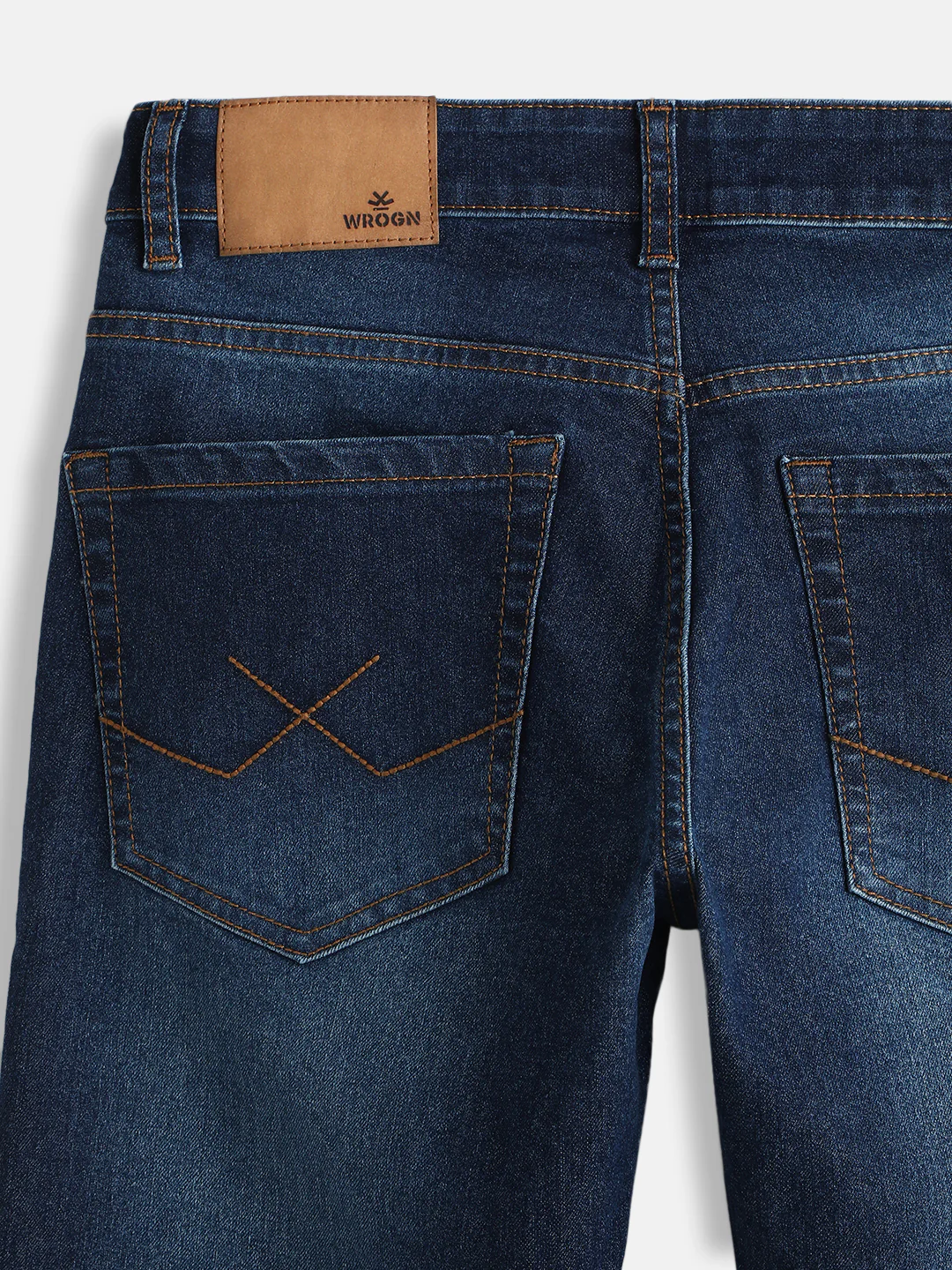 Dark Blue Slim Fit Denim Jeans - Image 4
