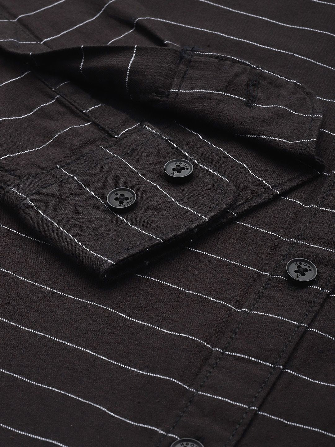 Dark Brown Striped Shirt - Image 5