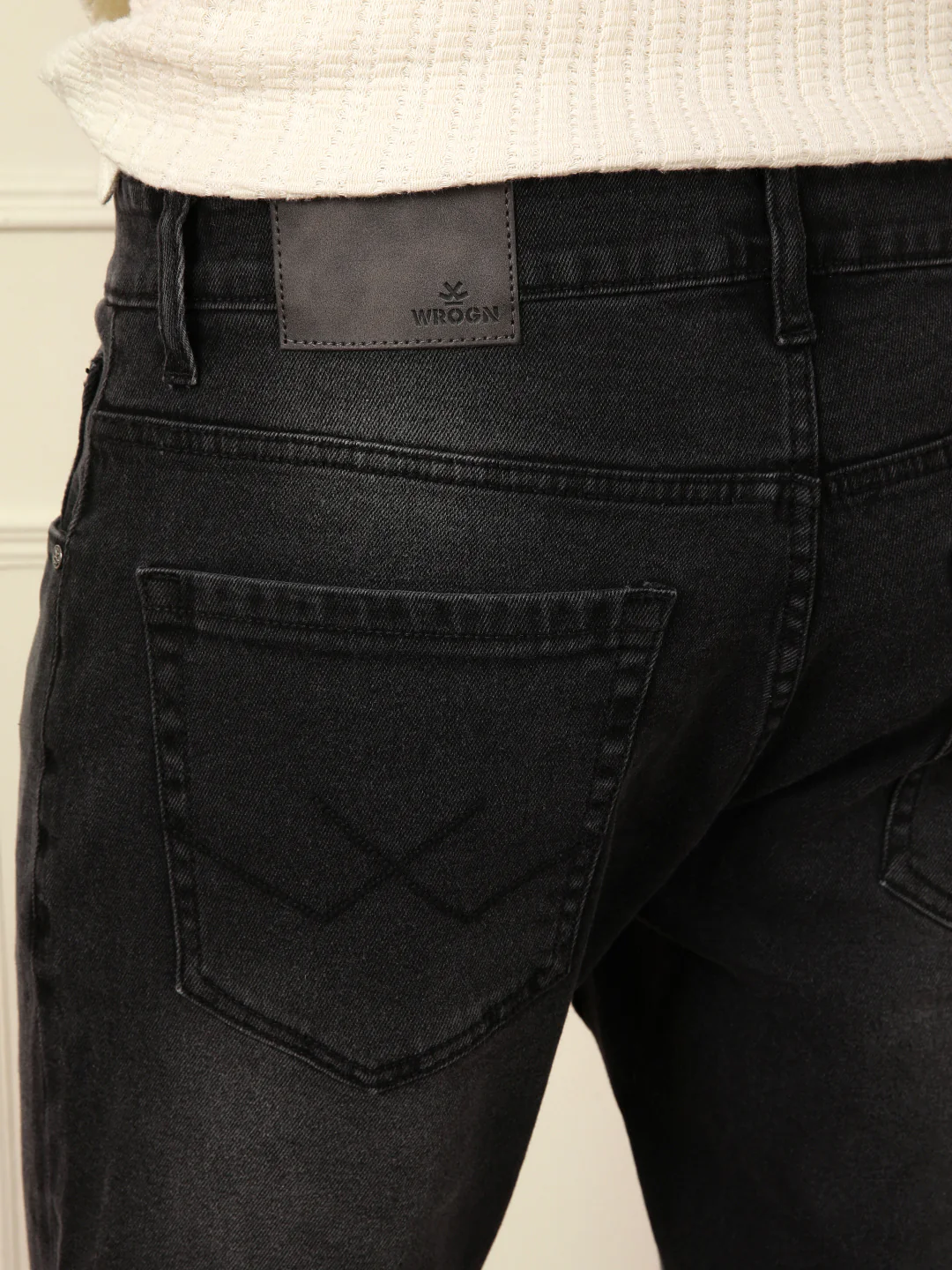 Casual Fade Skinny Fit Jeans | Dark Grey - Image 6