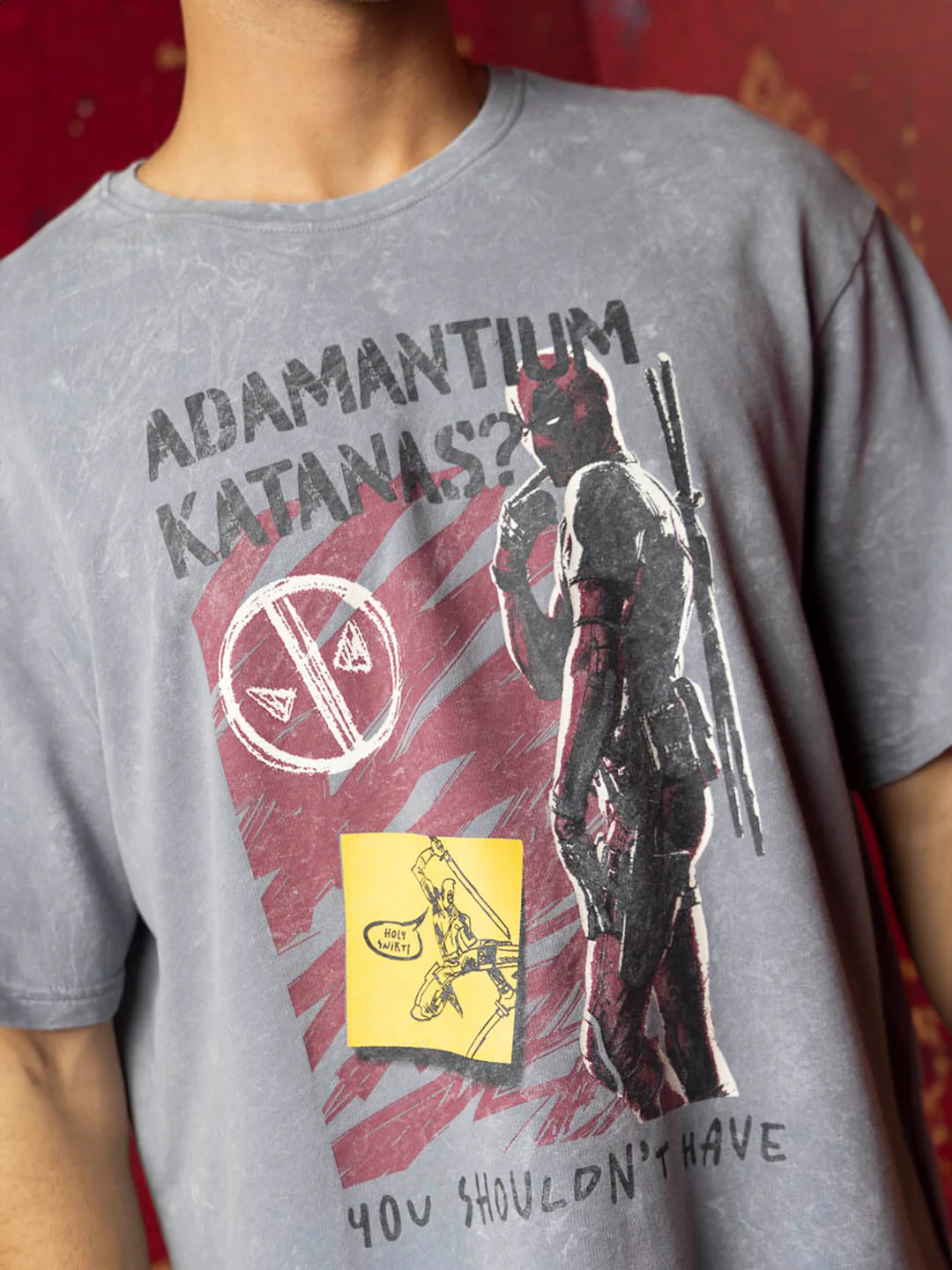 Deadpool Katanas Oversized T-Shirt - Image 6