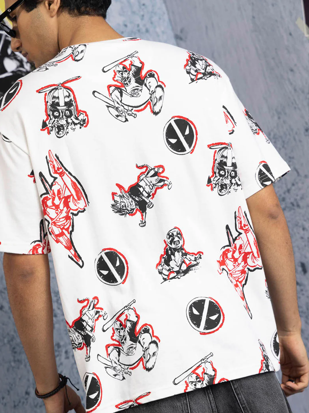Deadpool Squad AOP Oversized T-Shirt - Image 4